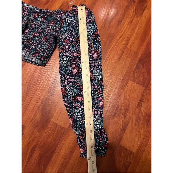 Aeropostale floral smocked crops top size large ￼￼ - Picture 11 of 12